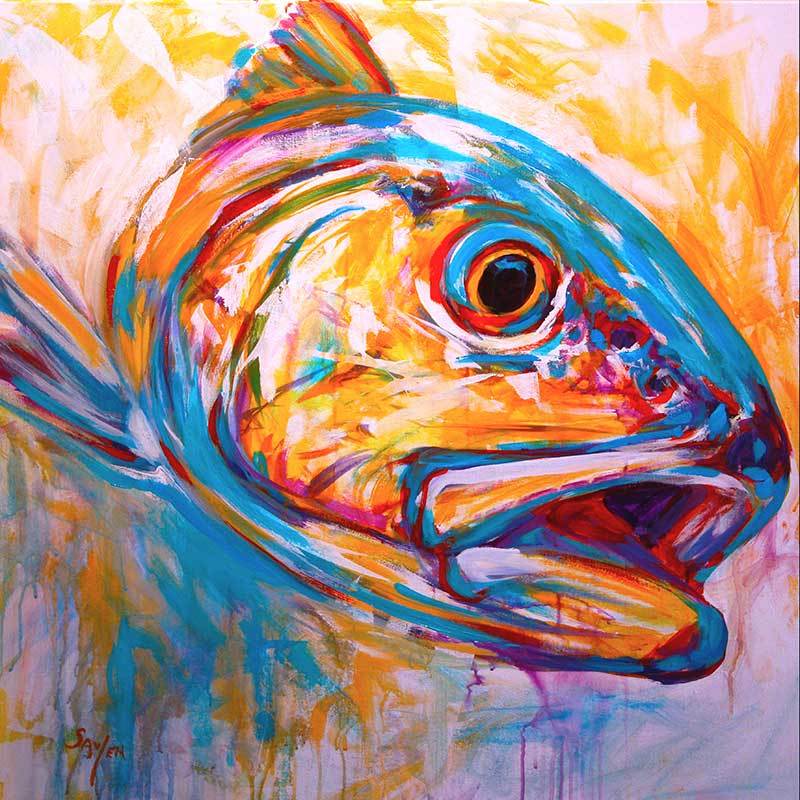 &quot;Expressionist Redfish&quot; by Mike Savlen