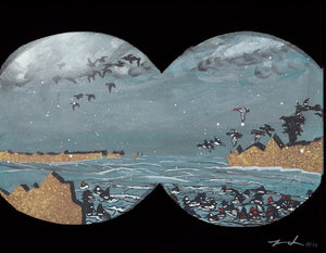 Explore Josh DeSmit's captivating world where printmaking meets street art in a nature's embrace.