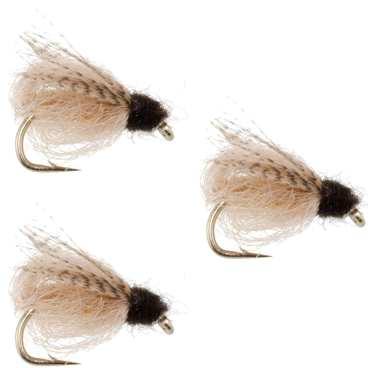 LaFontaine Tan Deep Sparkle Caddis Pupa - (3 Pack, Sz 16)