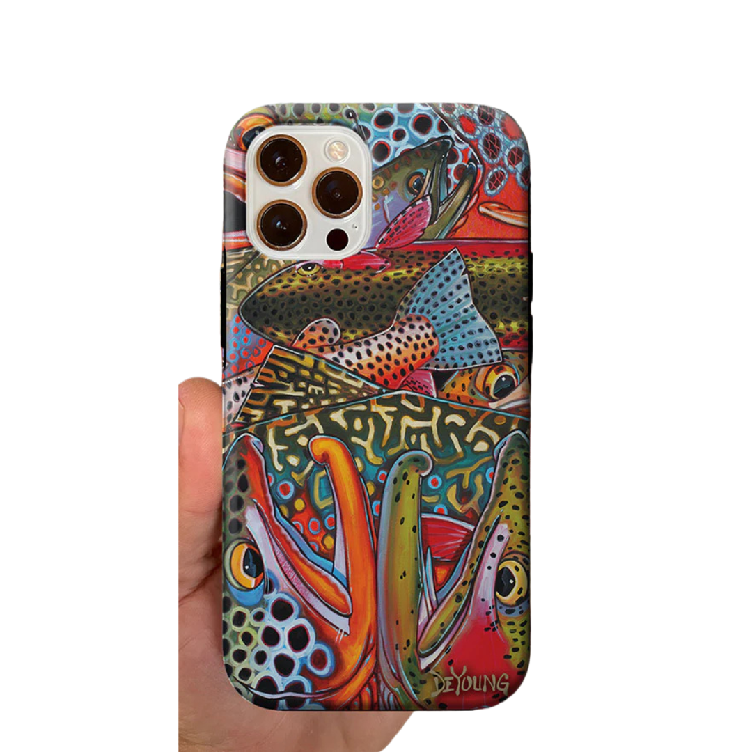 DeYoung Trout Confetti Tough Phone Case