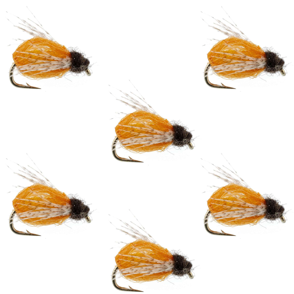 LaFontaine Amber Deep Sparkle Caddis Pupa - (6 Pack, Sz 16)