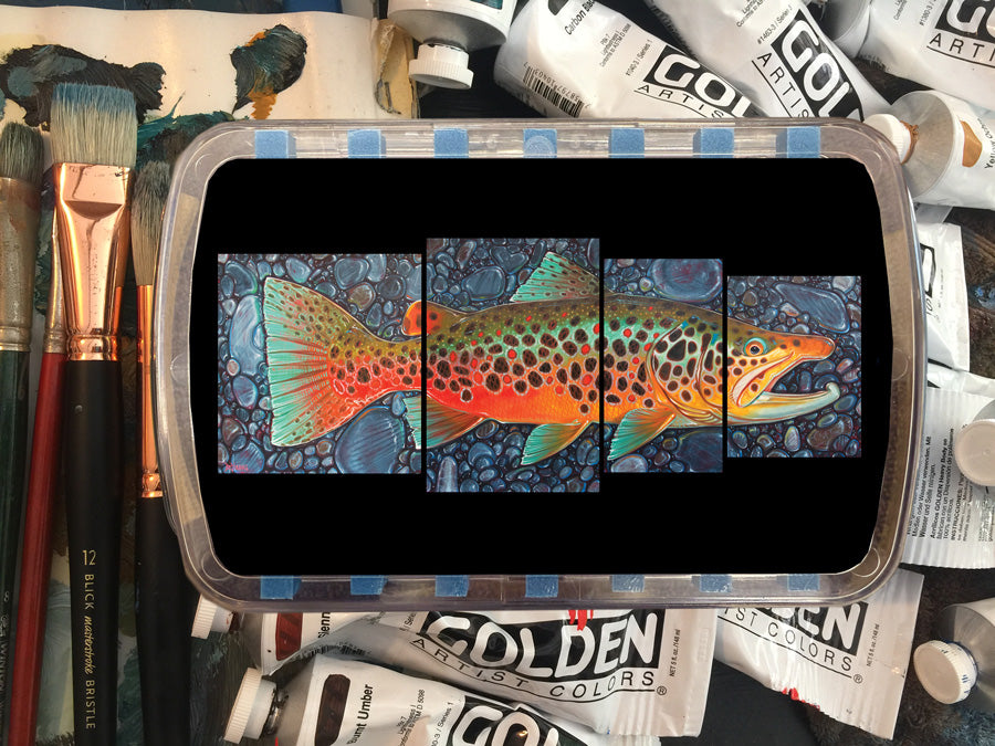 4 Panel Brown October – Cliff’s Bugger The Super Days Worth Fly Box