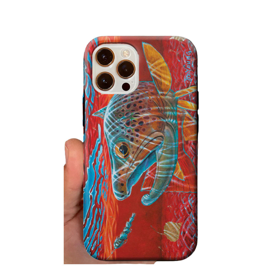 DeYoung Brown Forest Fire Tough Phone Case
