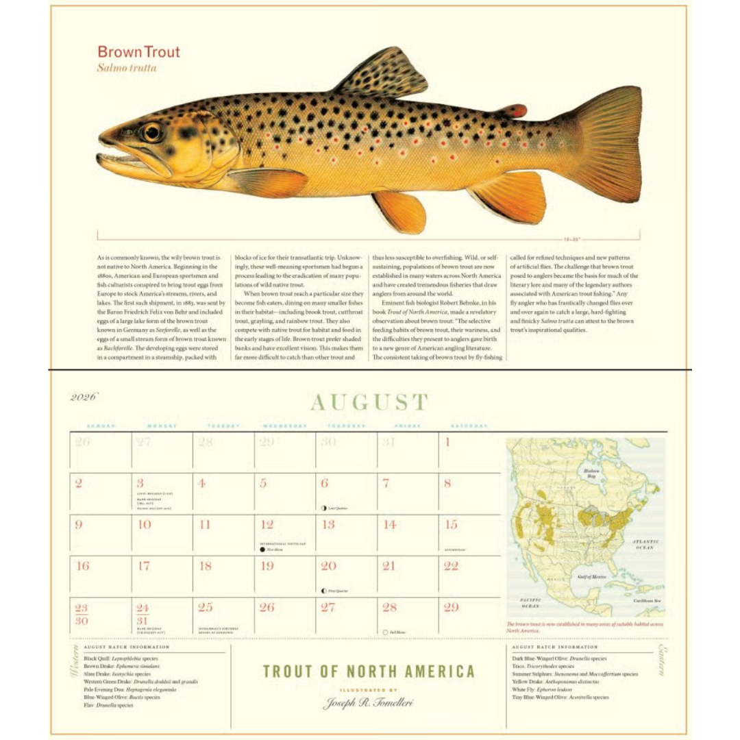 2026 Trout of North America Calendar
