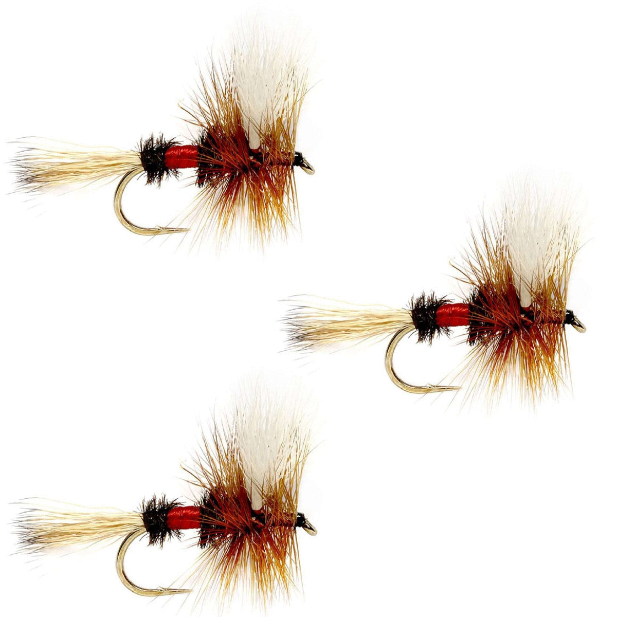 Wulff Classic Hair Wing Dry Fly - (3 Pack, Sz 12)