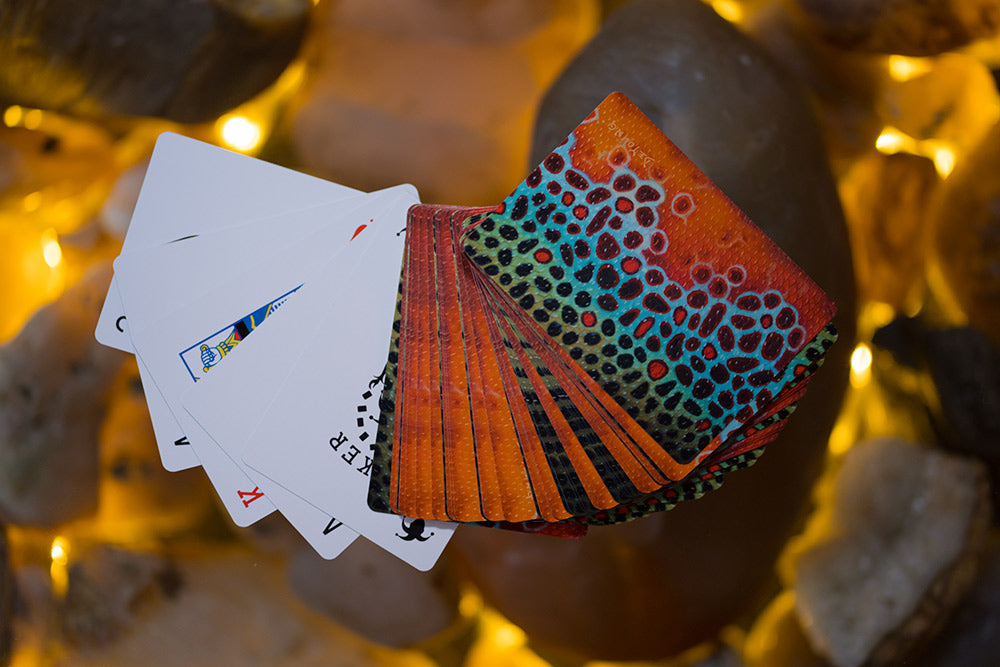 DeYoung Brown Trout Flank Playing Cards
