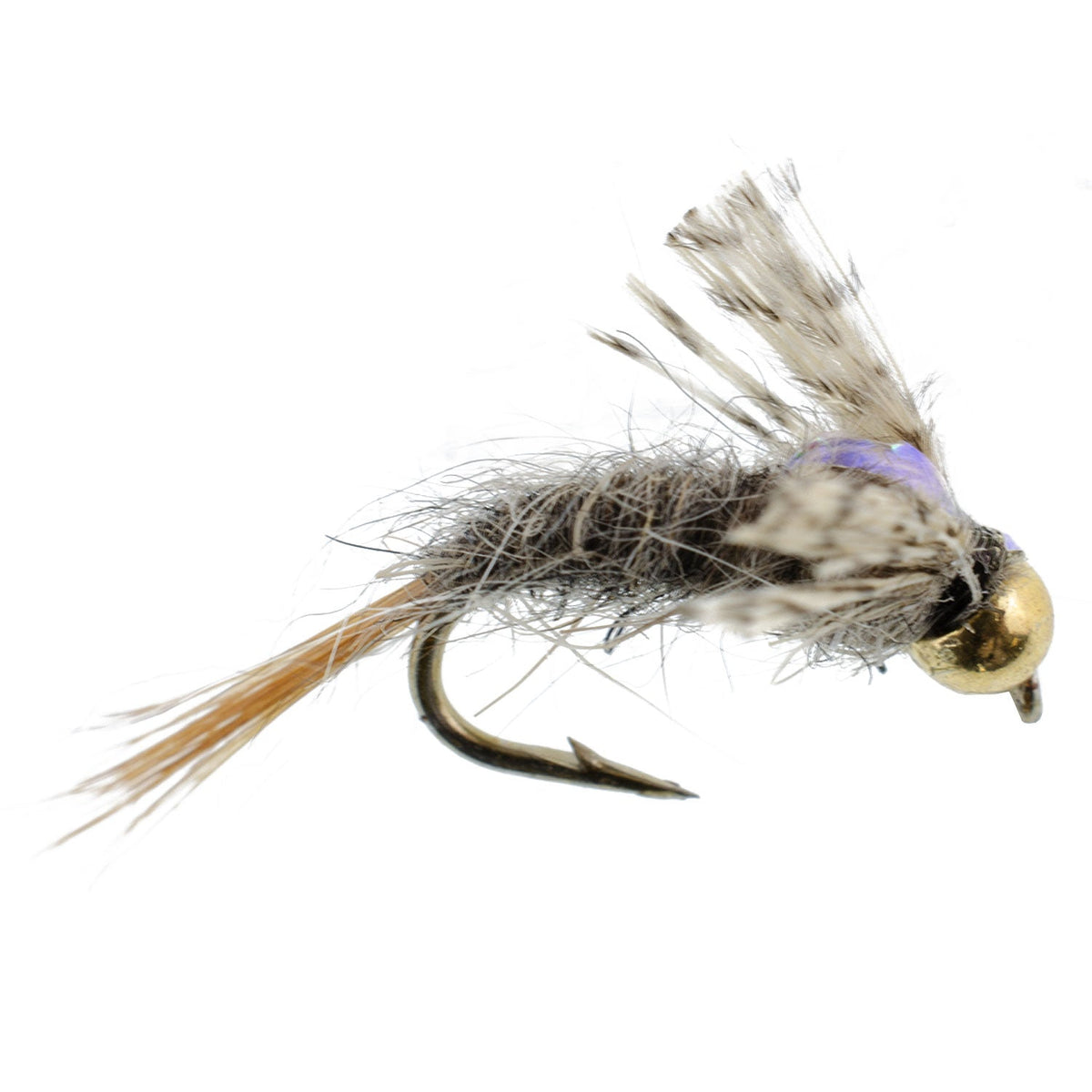 Barrs Baetis Emerger BWO Wet Fly Fishing Flies - (3 Pack, Sz 14)