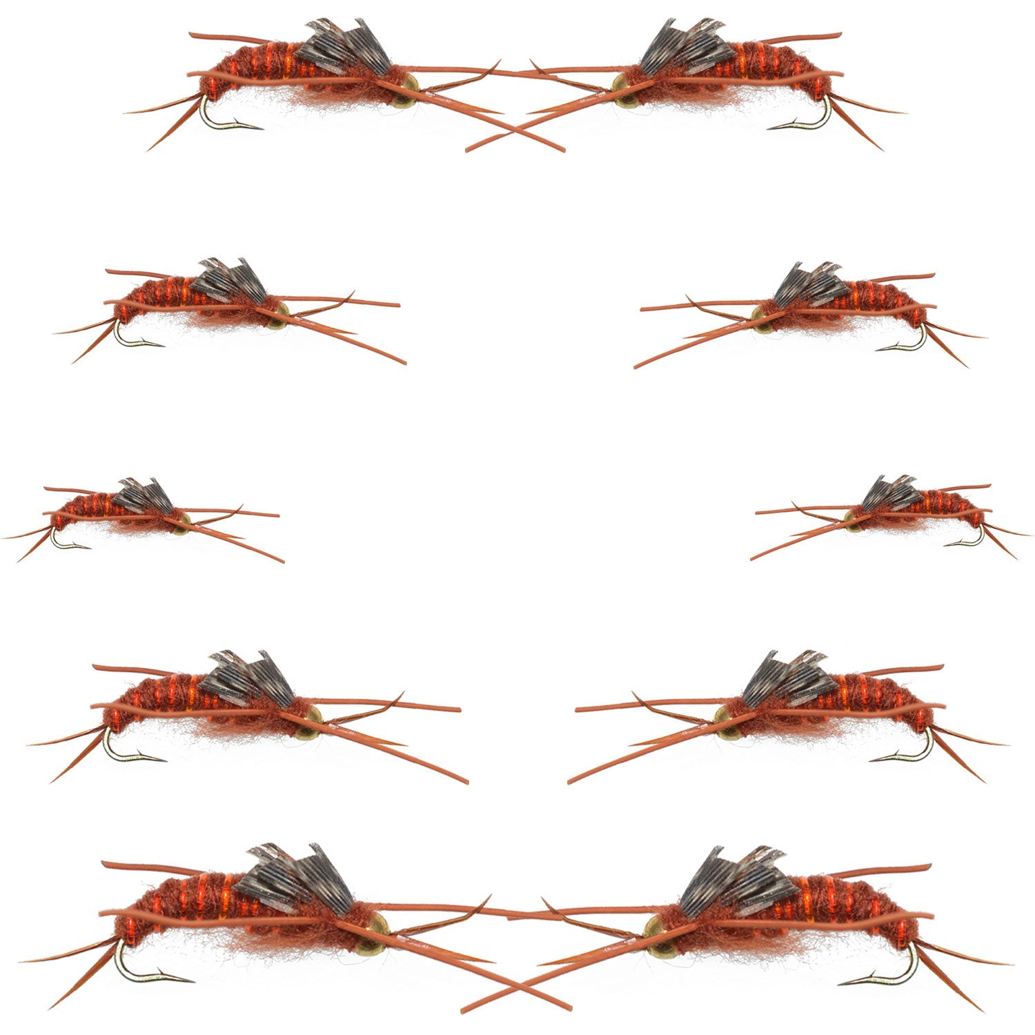 Egg Head Stonefly Nymphs BLACK with assorted bead colors Size 8 (per 12 Egg Head Stonefly Nymphs BLACK with assorted bead colors Size 8 (per 12