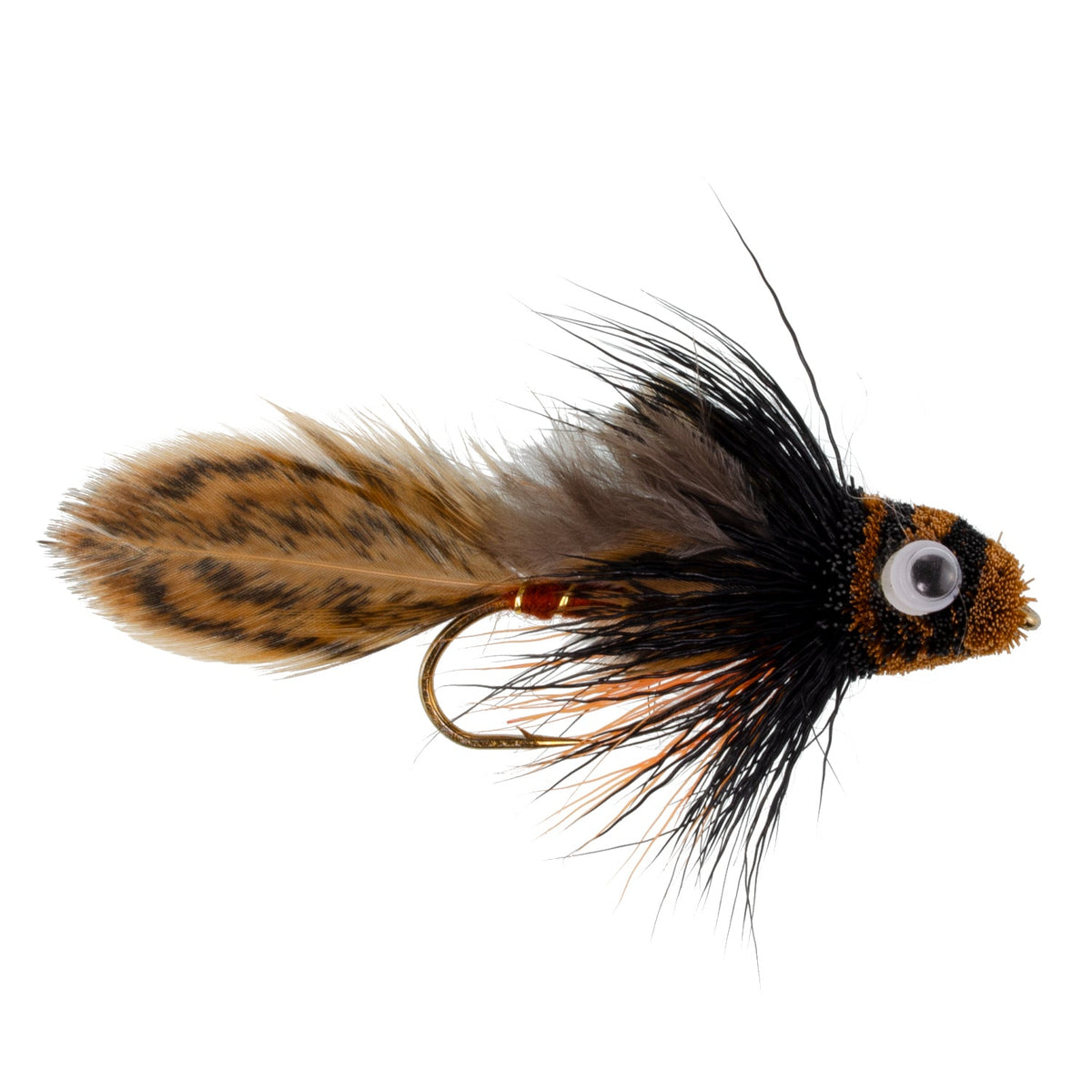 Big Eye Brown Sculpin Streamer Flies - (4 Pack, Sz 2)