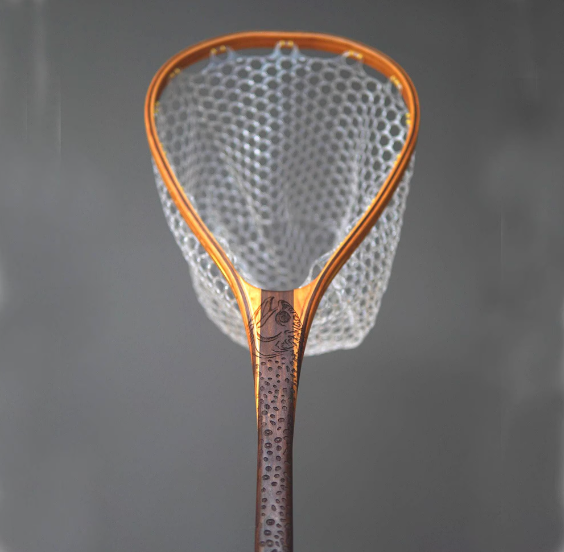 Big Dipper 24&quot;x17&quot; - Brook Trout Engraved - Classic Fly Fishing Traditional Landing Net - Handcrafted &amp; Made in USA