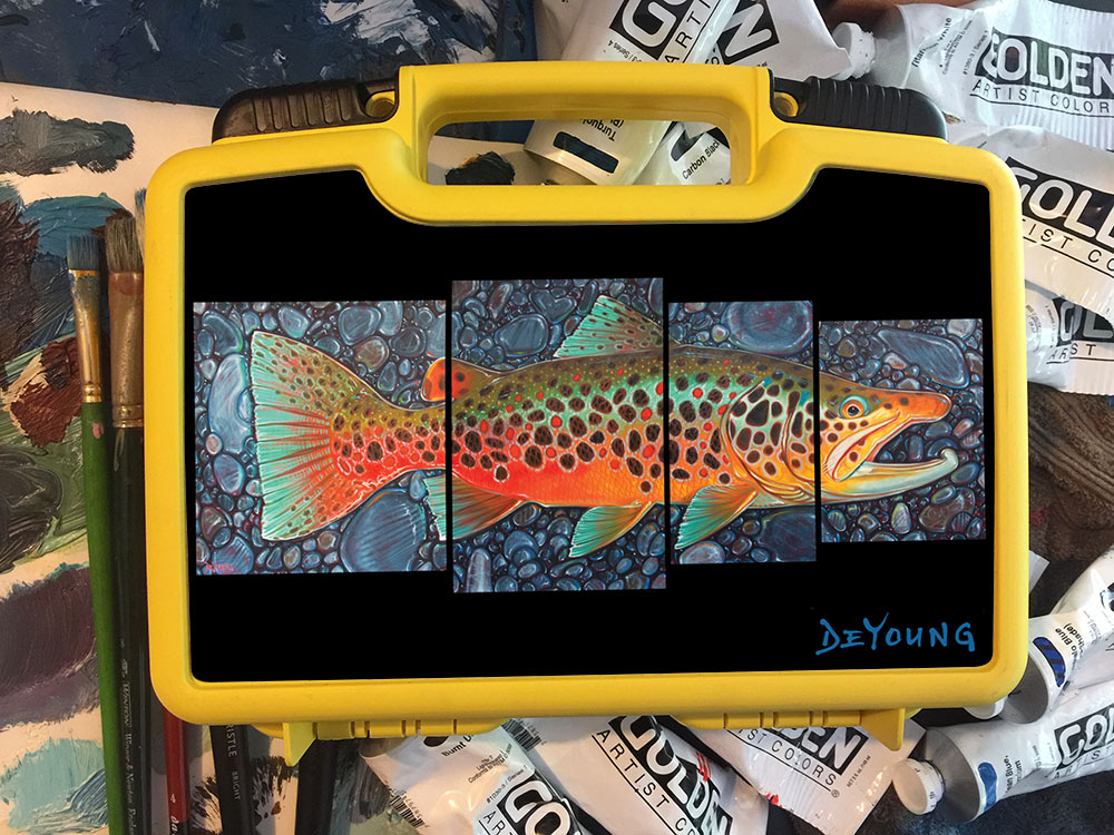 4 Panel Brown October – Cliff’s Bugger Beast Jr. Fly Box