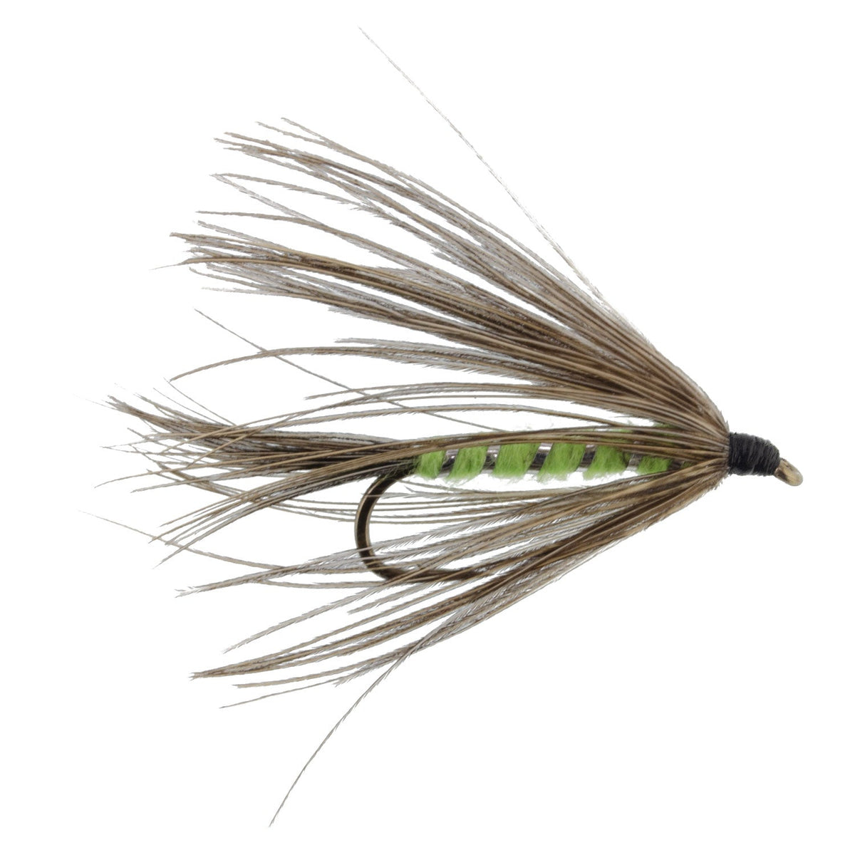 Carey Special Soft Hackle Grouse and Bright Green Wet Fly - (3 Pack, Sz 10)