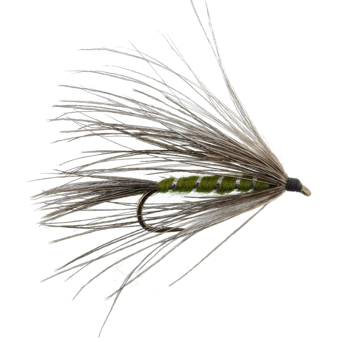Carey Special Soft Hackle Grouse and Olive Wet Fly - (6 Pack, Sz 10)