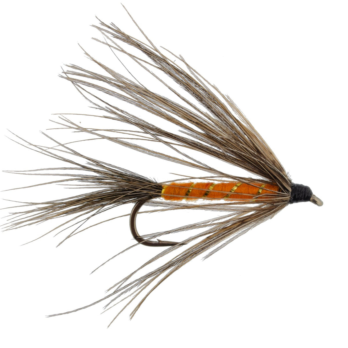 Carey Special Soft Hackle Grouse and Orange Wet Fly - (12 Pack, Sz 10)