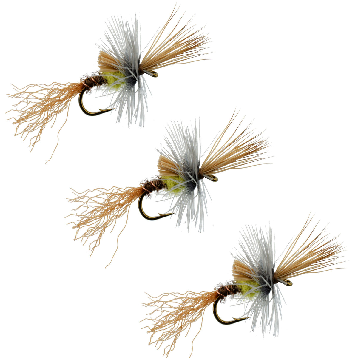Pale Morning Dun PMD Cripple Mayfly  - (3 Pack, Sz 16)