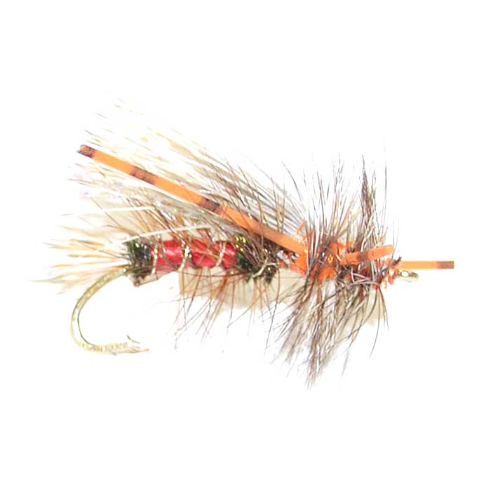 3 Pack Kaufmann&#39;s Royal Crystal Stimulator Rubber Legs Dry Fly - Hook Size 8