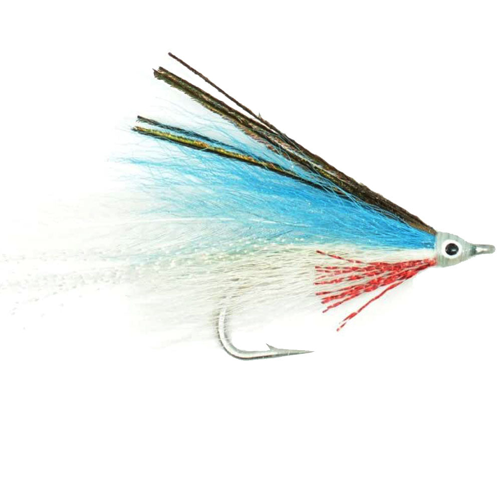 Lefty&#39;s Deceiver Saltwater Streamer Fly - Blue/White - 1 Dozen Hook Size 1/0
