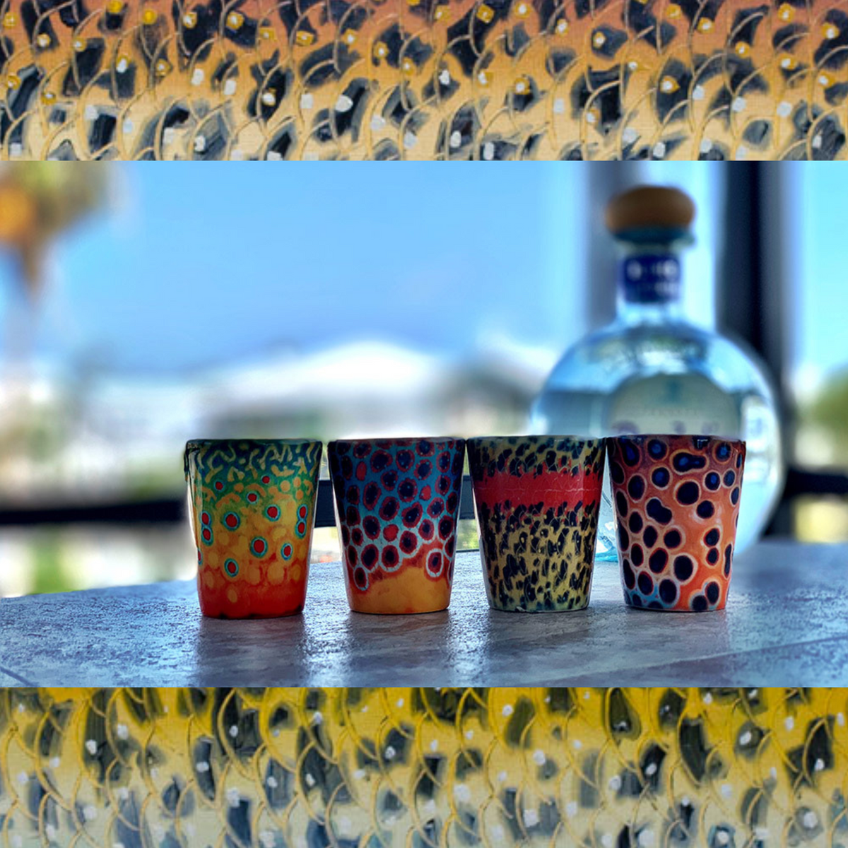 DeYoung Shot Glass Set - Fish Flank Series