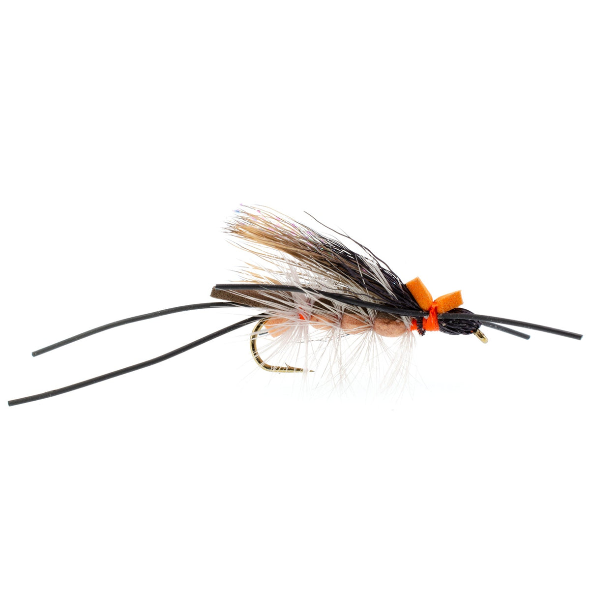 Flat Foam Salmonfly Stone - Stonefly Dry Fly - (6 Pack, Sz 6)