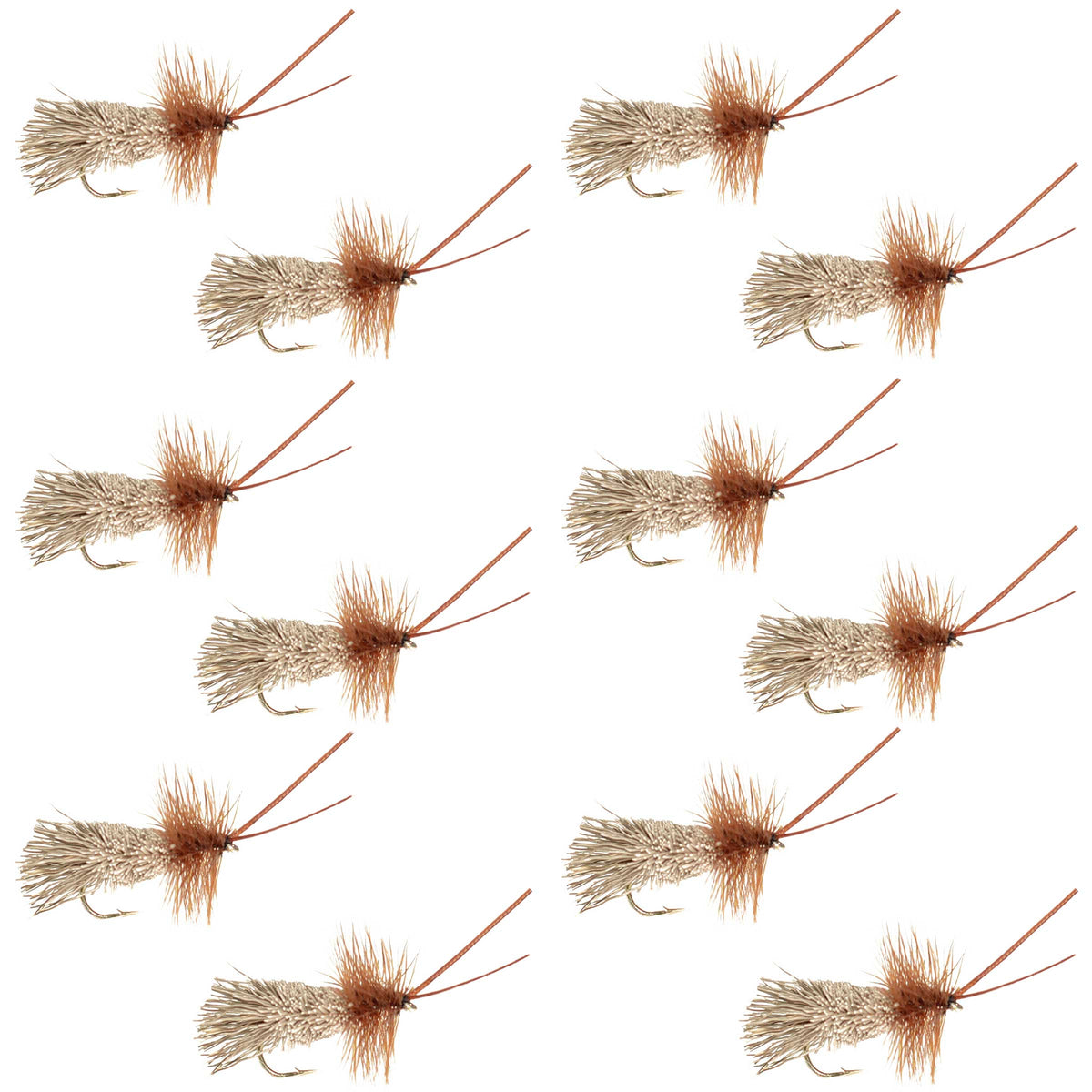 Goddard Caddis Dry Fly - 12 Flies Size 14
