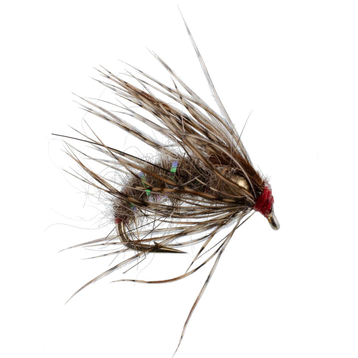 Hares Ear Holy Grail Caddis Pupa Emerger 6 Flies Hook Size 14