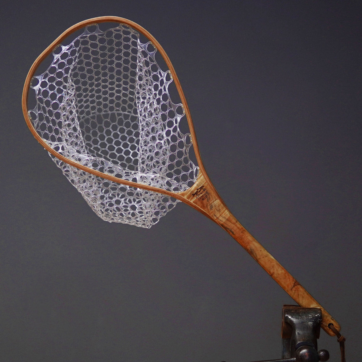 Maple Burl Fly Fishing Landing Net - Handcrafted &amp; Made in USA - Philadelphia Pennsylvania - Perfect gift for trout fly fishing enthusiasts