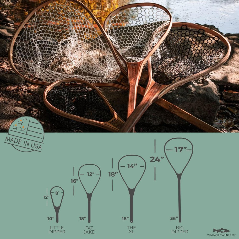 The Classic Fly Fishing Landing Net - Handcrafted &amp; Made in USA - Philadelphia Pennsylvania - Perfect gift for trout fly fishing enthusiasts