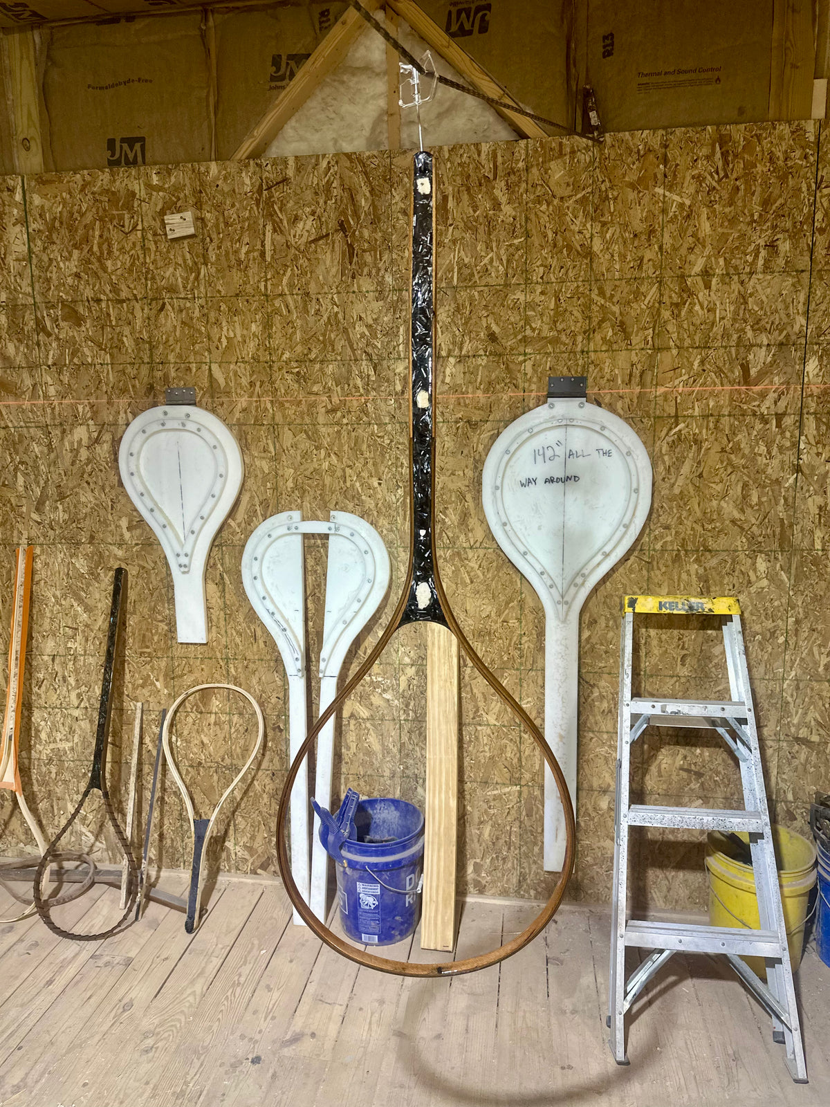 31&quot; Custom Carbon Fiber &amp; Wood Nets by Croff Craft