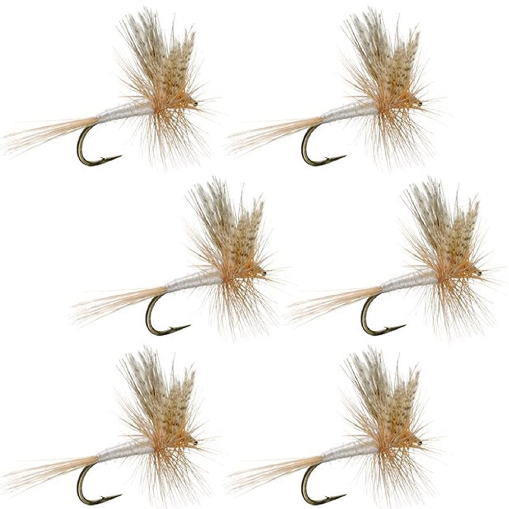 Light Cahill Classic Trout Dry Fly Fishing Flies - (6 Pack, Sz 20)