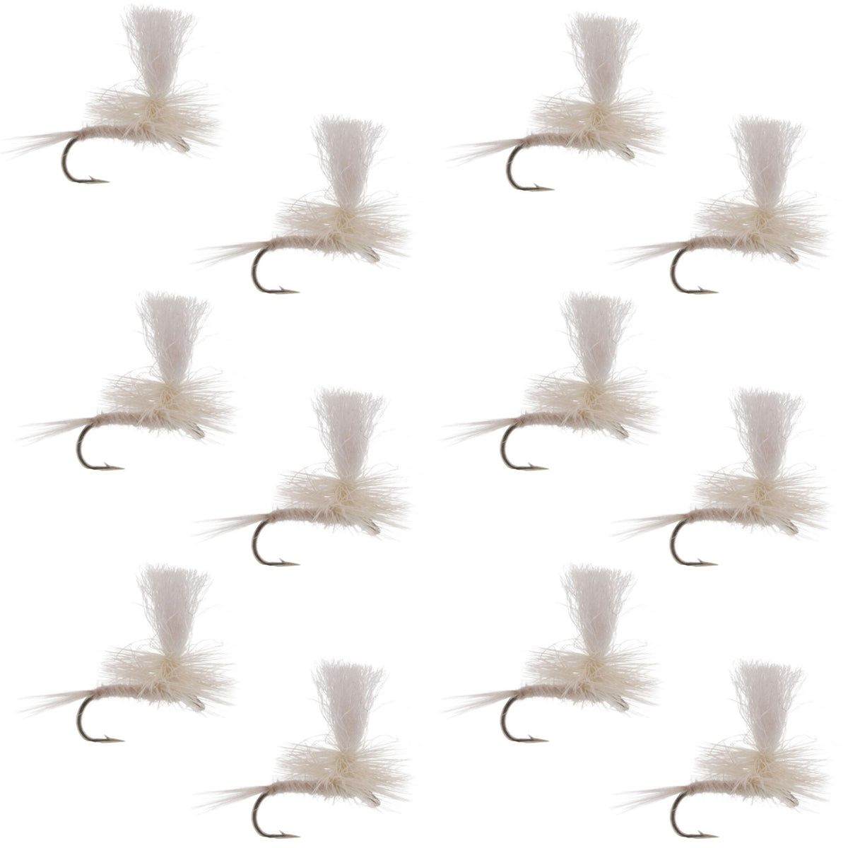 Parachute Light Cahill Classic Trout Dry Fly Fishing Fly - (12 Pack, Sz 18)