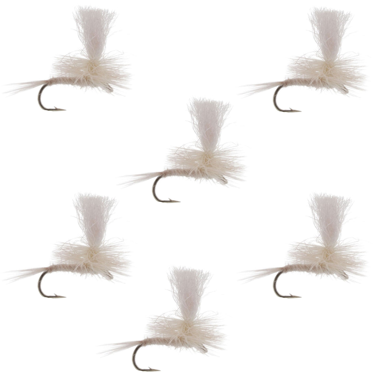 Parachute Light Cahill Classic Trout Dry Fly Fishing Fly -(6 Pack, Sz 16)