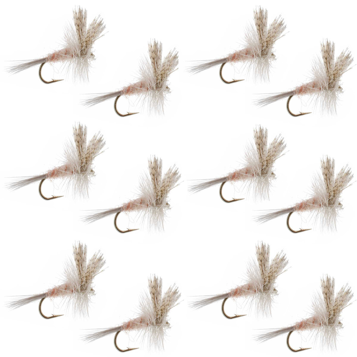 Light Hendrickson Classic Dry Fly - (12 Pack, Sz 14)