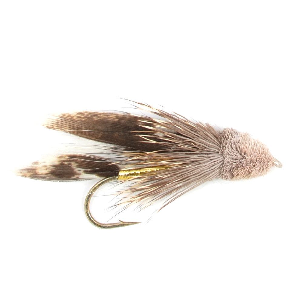 3 Pack Muddler Minnow Trout Streamer Fly - Hook Size 6