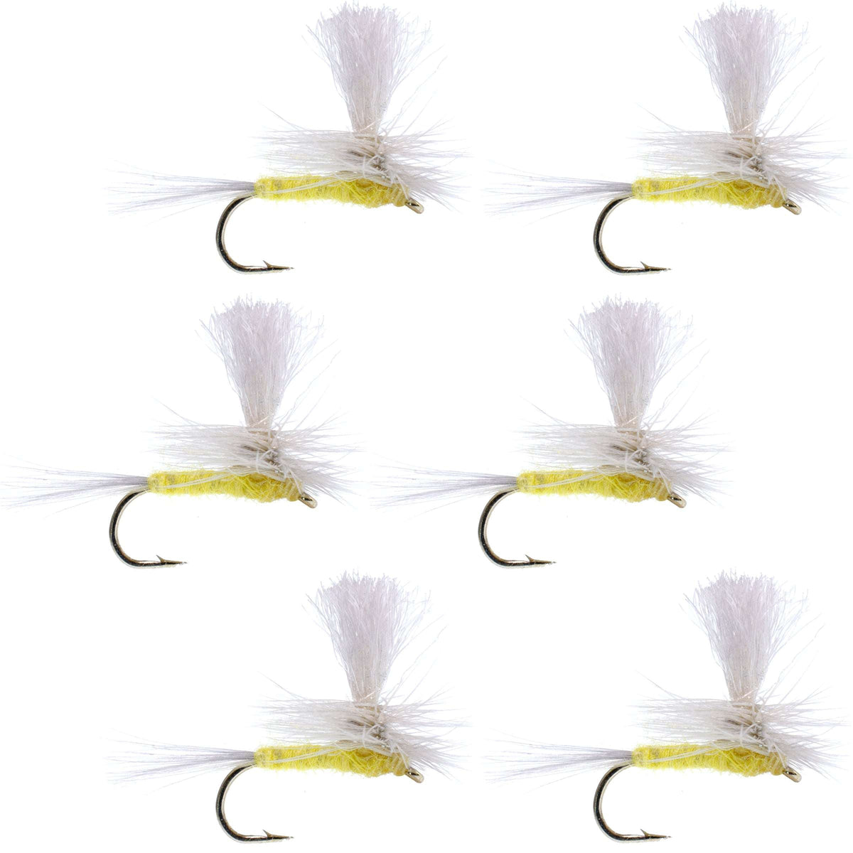 Pale Morning Dun Parachute PMD Classic Dry Fly - (6 Pack, Sz 20)