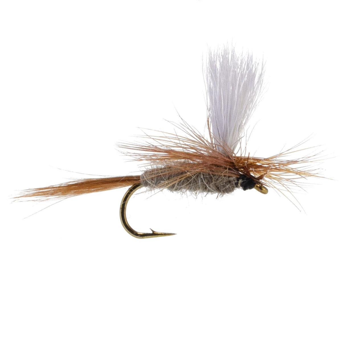Hares Ear Parachute Classic Dry Fly - (6 Pack, Sz 18)