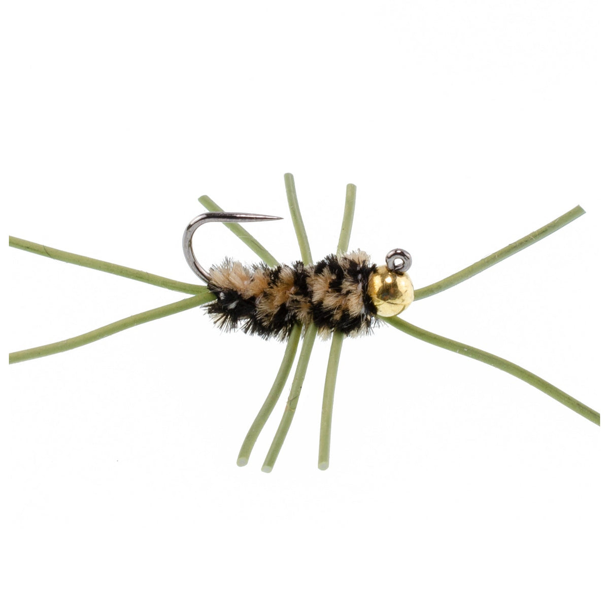 Tungsten Bead Jigged Pat&#39;s Rubber Legs Nymph Assortment Fly Fishing Flies - Trout and Bass Wet Fly Pattern - 21 Flies 7 Colors Hook Size 10