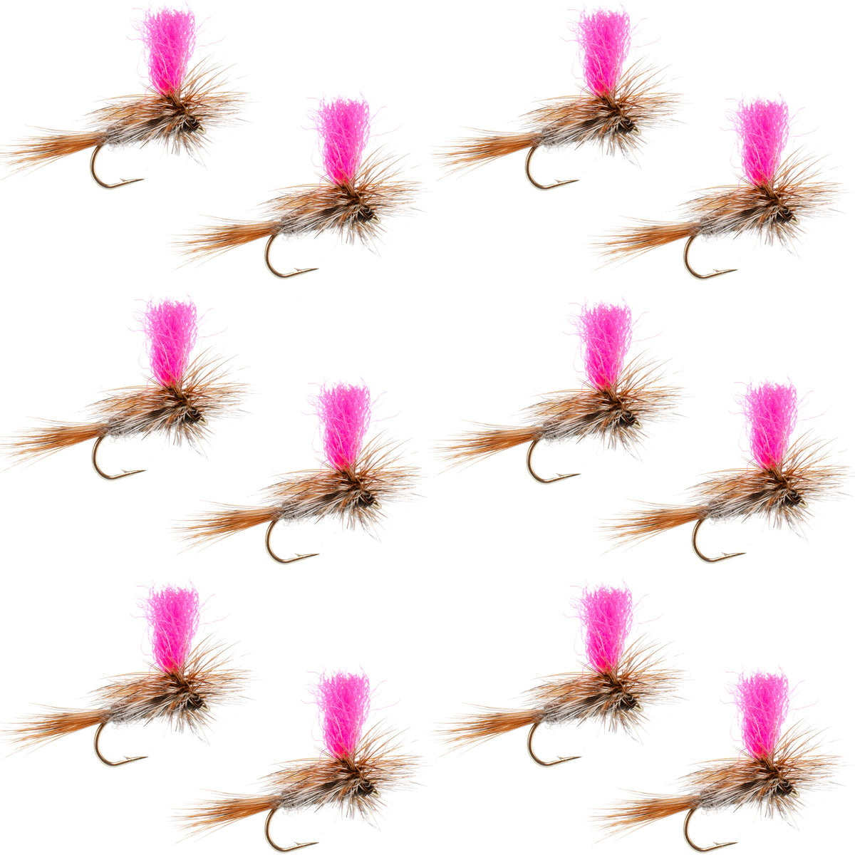 Adams Hi-Viz Parachute Classic Dry Fly - (12 Pack, Sz 20)