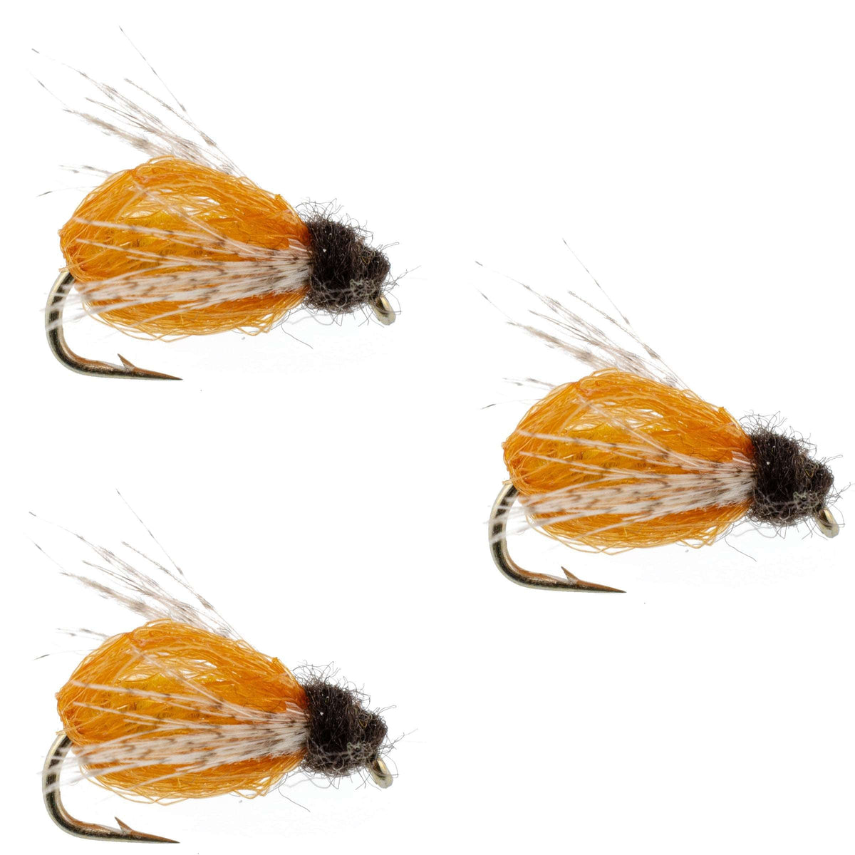 LaFontaine Amber Deep Sparkle Caddis Pupa - (3 Pack, Sz 18)