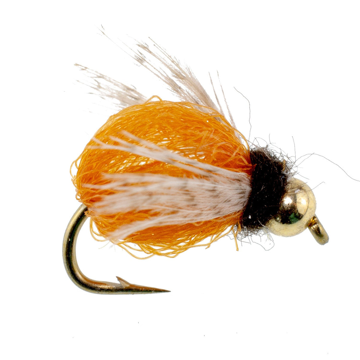 Bead Head LaFontaine Amber Deep Sparkle Caddis Pupa - (12 Pack, Sz 14)