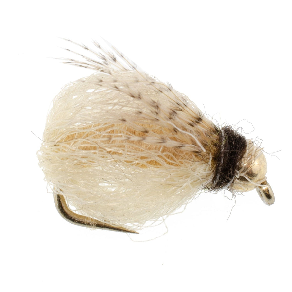 Bead Head LaFontaine Tan Deep Sparkle Caddis Pupa - (6 Pack, Sz 16)