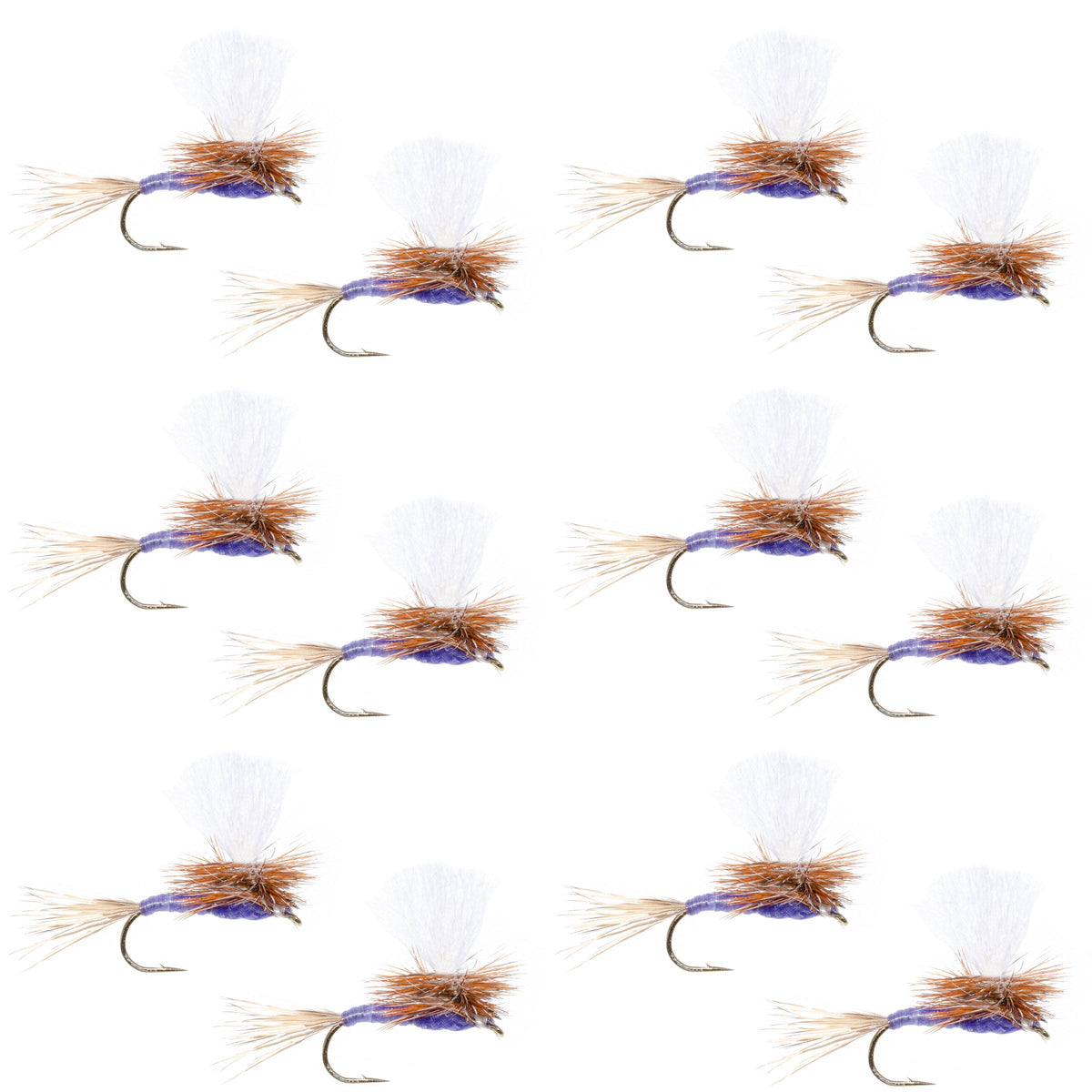 Parachute Purple Haze Dry Fly - (12 Pack, Sz 18)