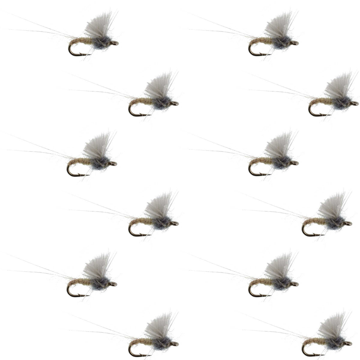 RS2 Gray Emerger Midge - (12 Pack, Sz 22)