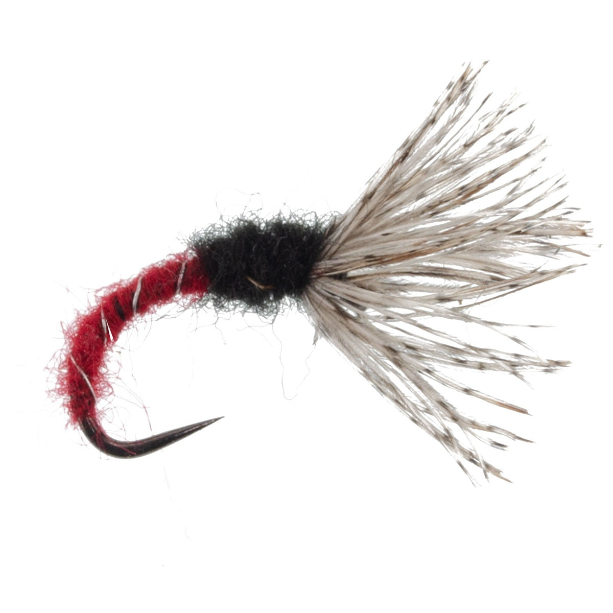 Red Zebra Sakasa Kebari - Tenkara Flies - (3 Pack, Sz 14)