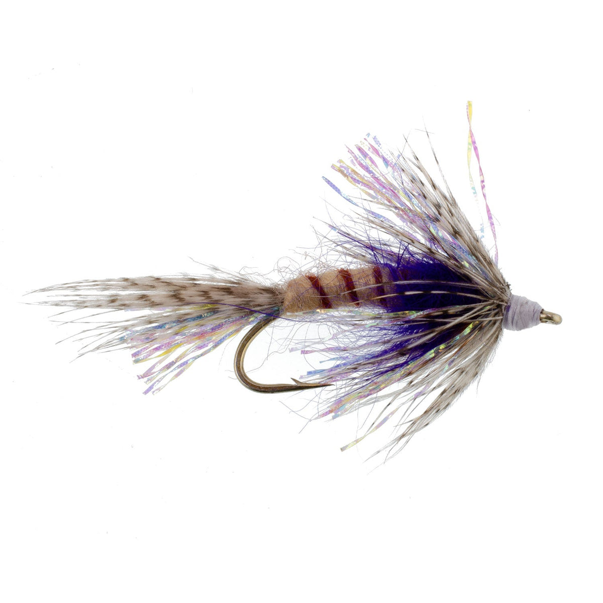 Purple Shakey Bealy Fall Soft Hackle Wet Fly - (3 Pack, Sz 10)