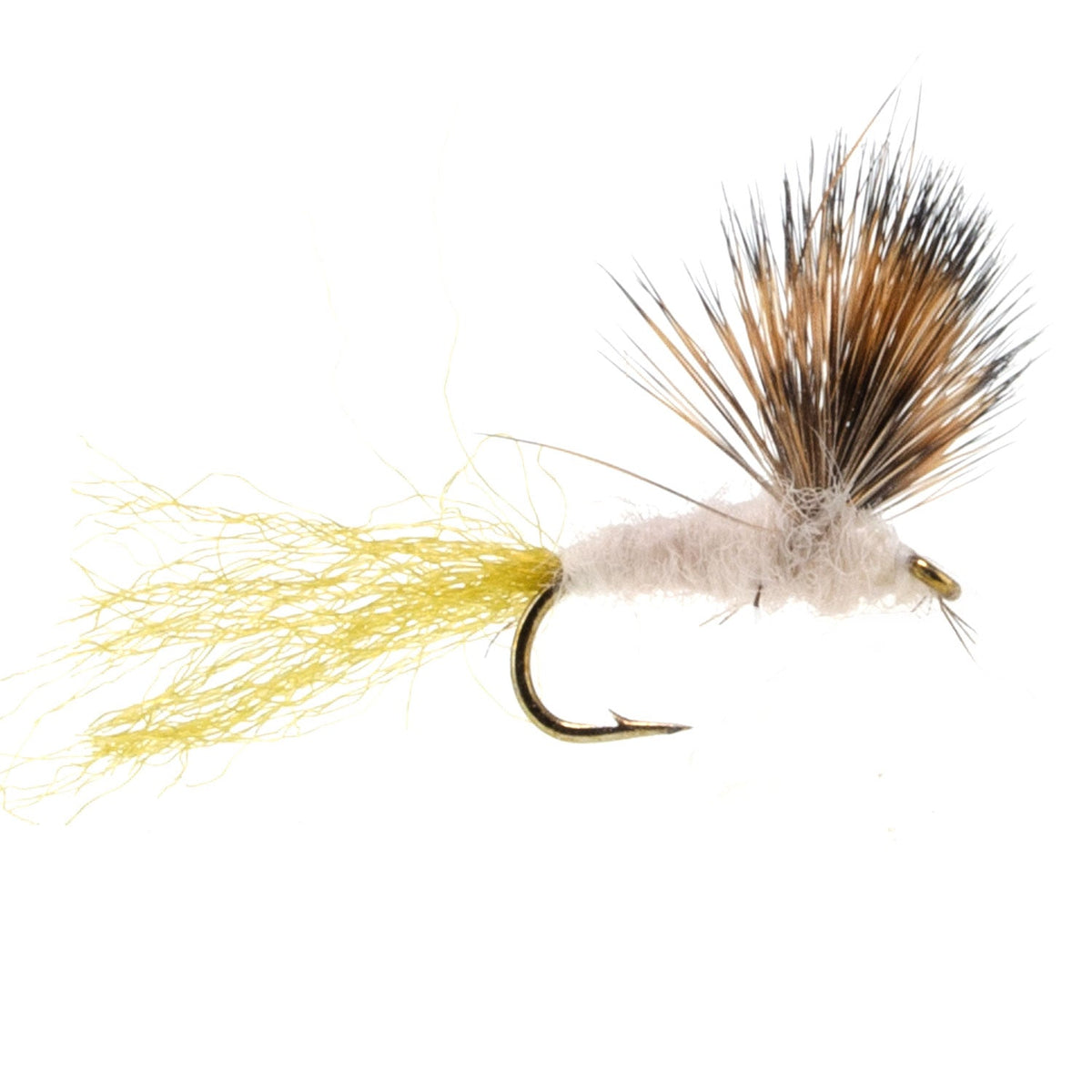 Sparkle Dun Pale Morning Dun Yellow Body PMD Mayfly - (12 Pack, Sz 16)