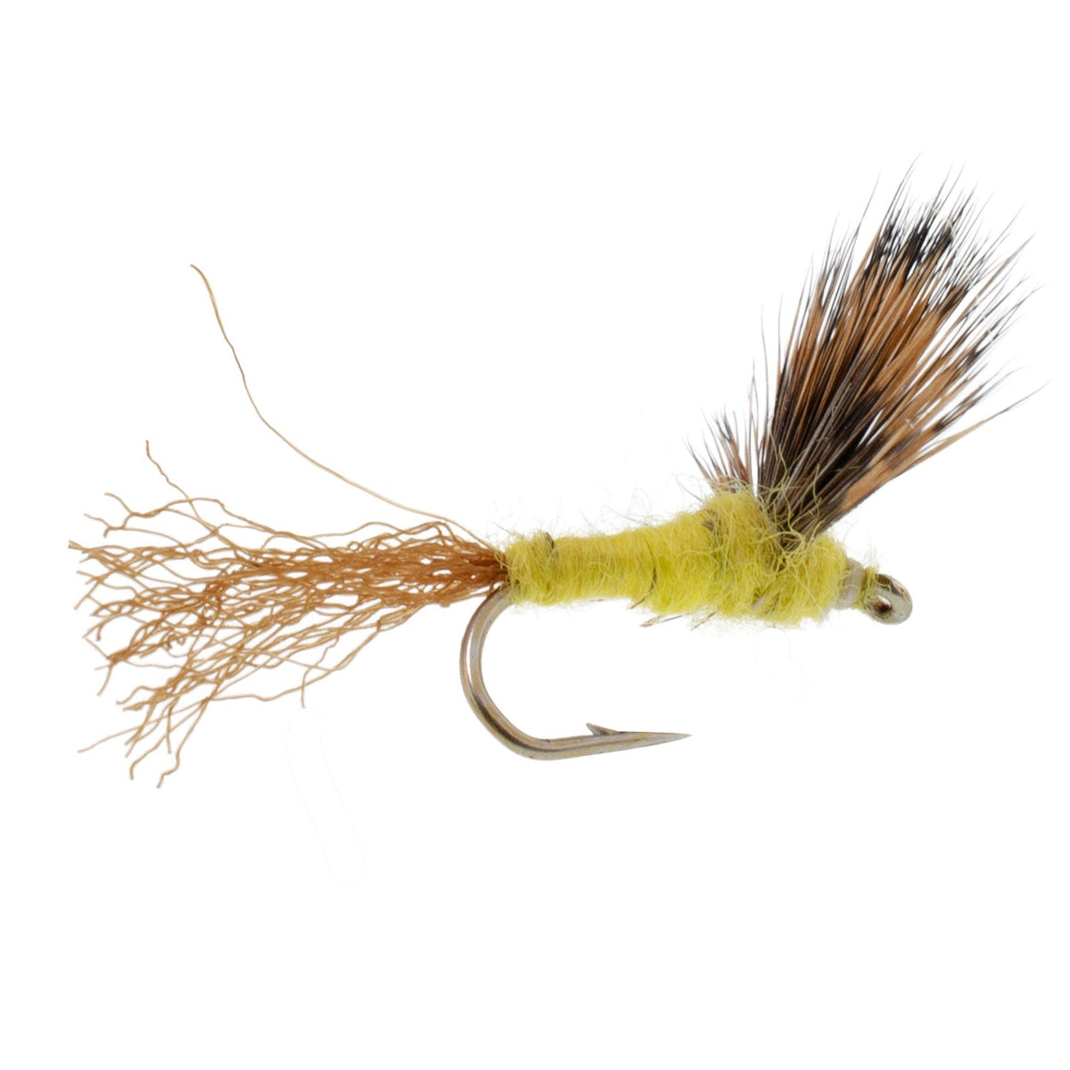 Sparkle Dun Pale Morning Dun PMD Yellow Body Mayfly - (12 Pack, Sz 14)