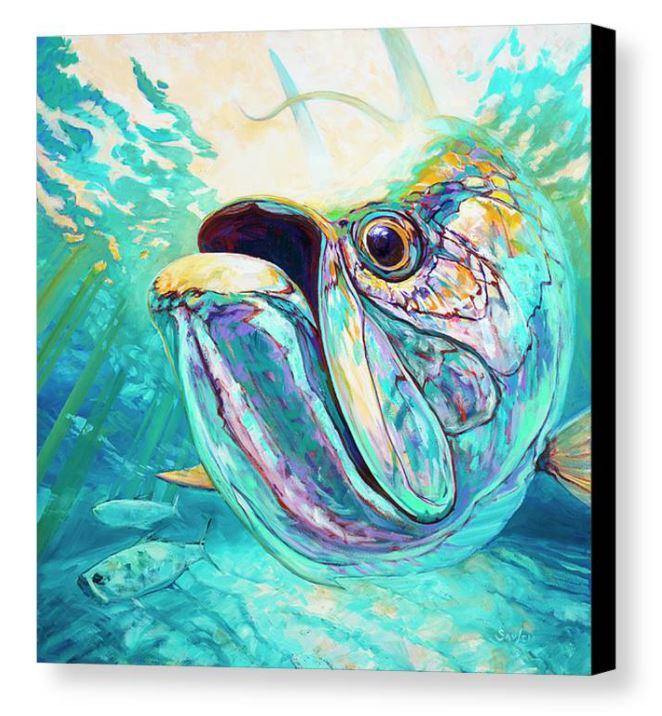&quot;Silver and Sun&quot; Tarpon Art