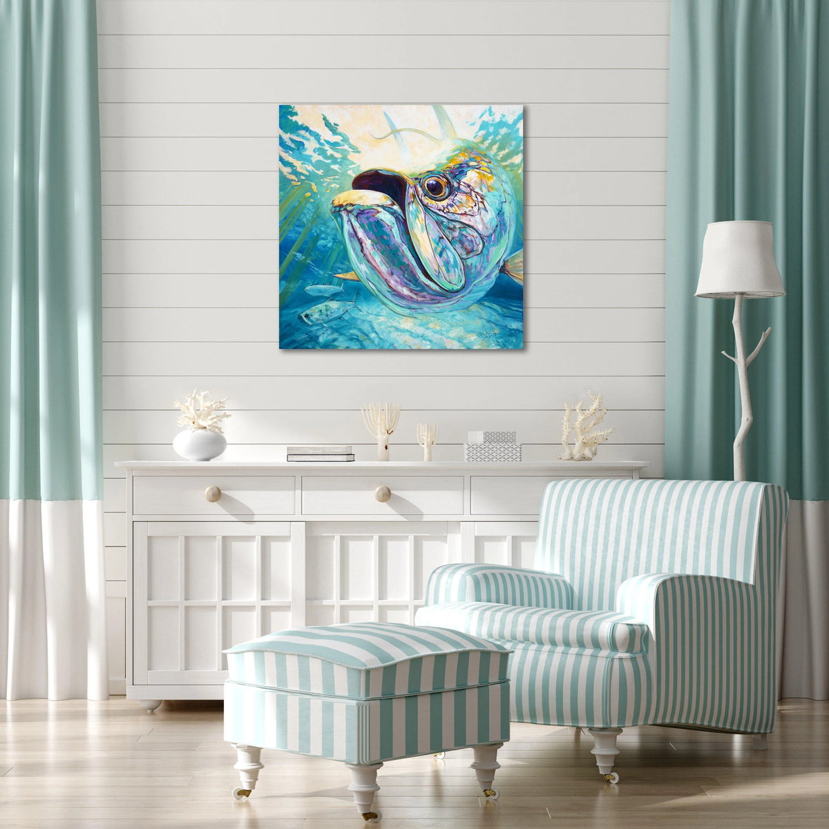 &quot;Silver and Sun&quot; Tarpon Art