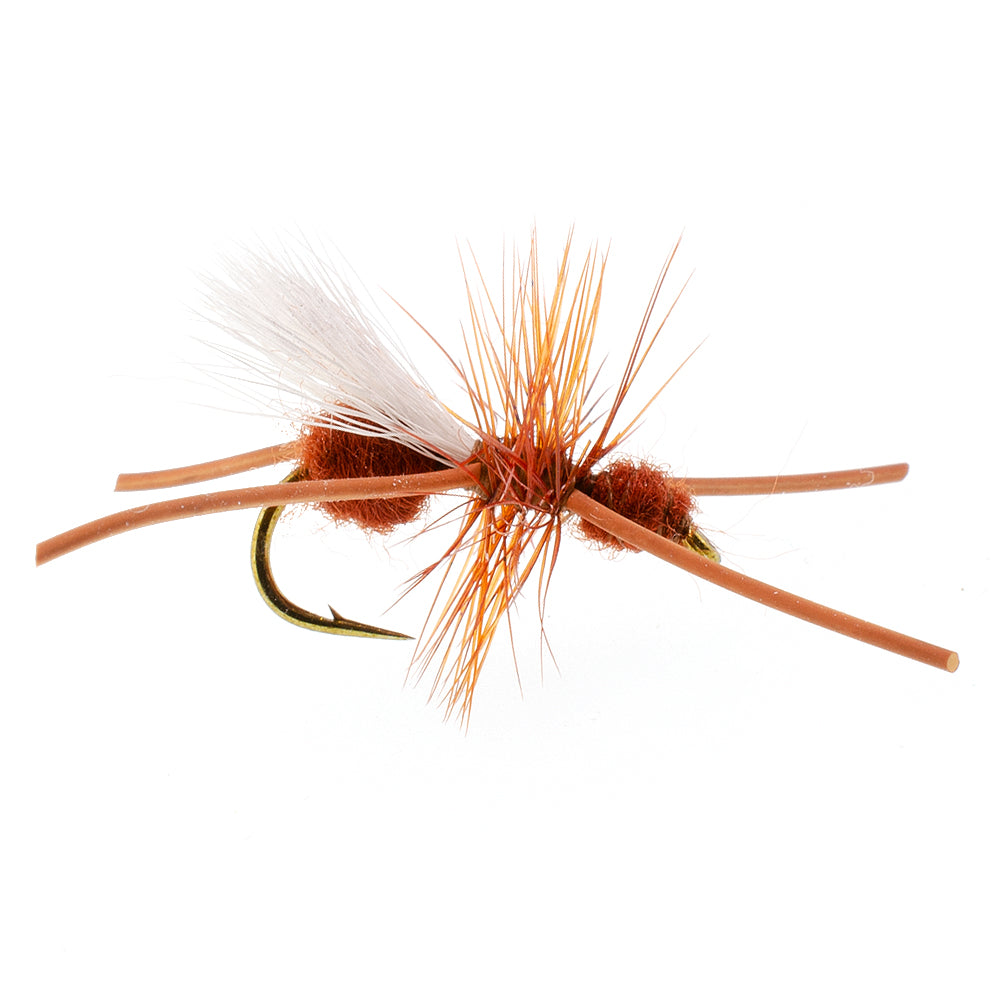 Turcks Power Flying Ant Cinnamon Terrestrial Trout Dry Fly - (6 Pack, Sz 12)