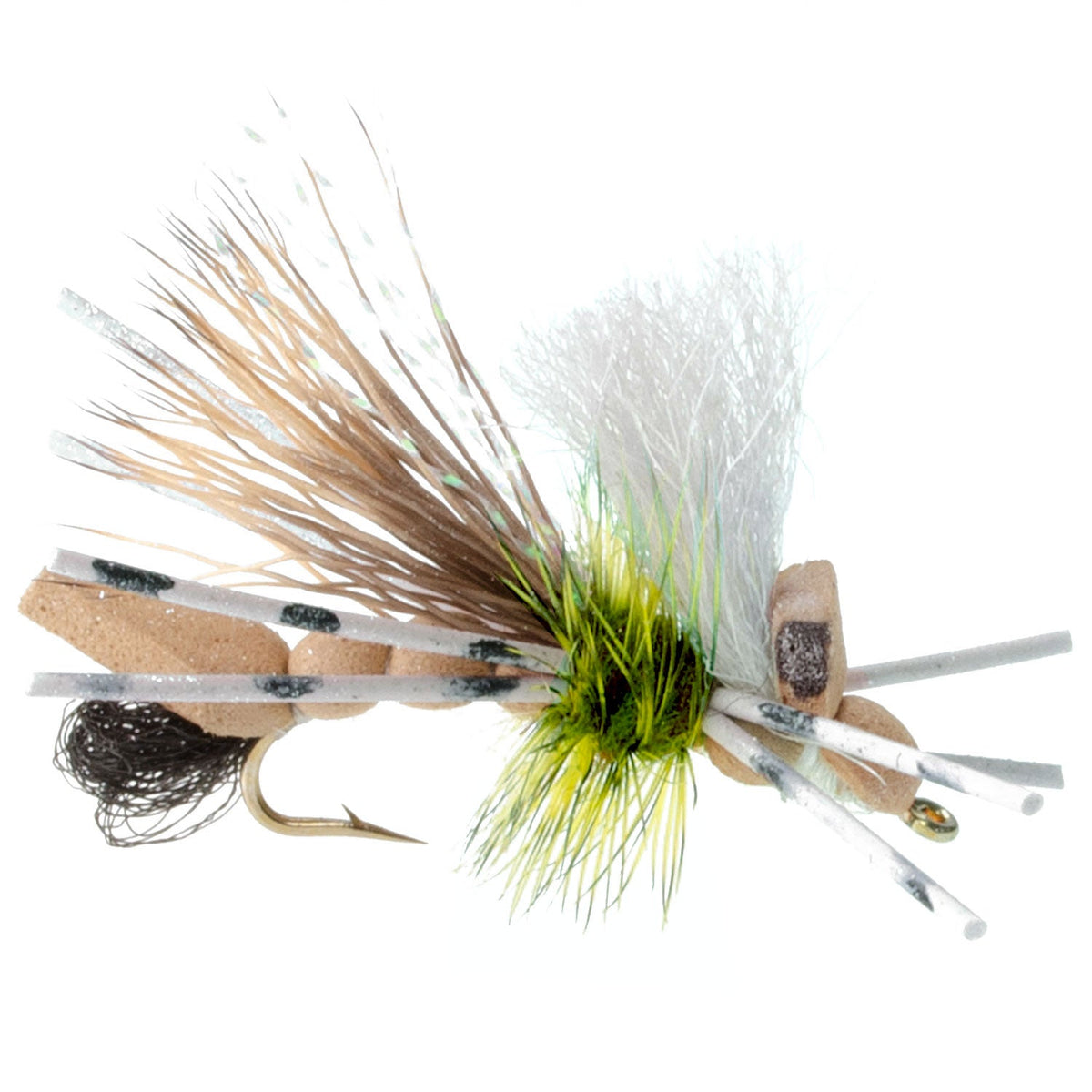 Water Trout Foam Grasshopper Fly - (4 Pack, Sz 10)